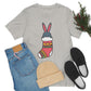 Happy New Year Bunny Christmas Gift Unisex Jersey Short Sleeve T-Shirt Ichaku [Perfect Gifts Selection]