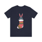 Happy New Year Bunny Christmas Gift Unisex Jersey Short Sleeve T-Shirt Ichaku [Perfect Gifts Selection]