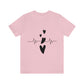 Heartbeat in Love Romantic Heart Unisex Jersey Short Sleeve T-Shirt Ichaku [Perfect Gifts Selection]