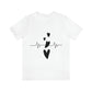 Heartbeat in Love Romantic Heart Unisex Jersey Short Sleeve T-Shirt Ichaku [Perfect Gifts Selection]