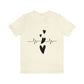 Heartbeat in Love Romantic Heart Unisex Jersey Short Sleeve T-Shirt Ichaku [Perfect Gifts Selection]