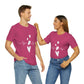 Heartbeat in Love Romantic Heart Unisex Jersey Short Sleeve T-Shirt Ichaku [Perfect Gifts Selection]