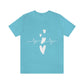 Heartbeat in Love Romantic Heart Unisex Jersey Short Sleeve T-Shirt Ichaku [Perfect Gifts Selection]