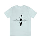 Heartbeat in Love Romantic Heart Unisex Jersey Short Sleeve T-Shirt Ichaku [Perfect Gifts Selection]