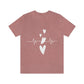 Heartbeat in Love Romantic Heart Unisex Jersey Short Sleeve T-Shirt Ichaku [Perfect Gifts Selection]