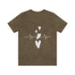 Heartbeat in Love Romantic Heart Unisex Jersey Short Sleeve T-Shirt Ichaku [Perfect Gifts Selection]