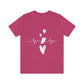 Heartbeat in Love Romantic Heart Unisex Jersey Short Sleeve T-Shirt Ichaku [Perfect Gifts Selection]