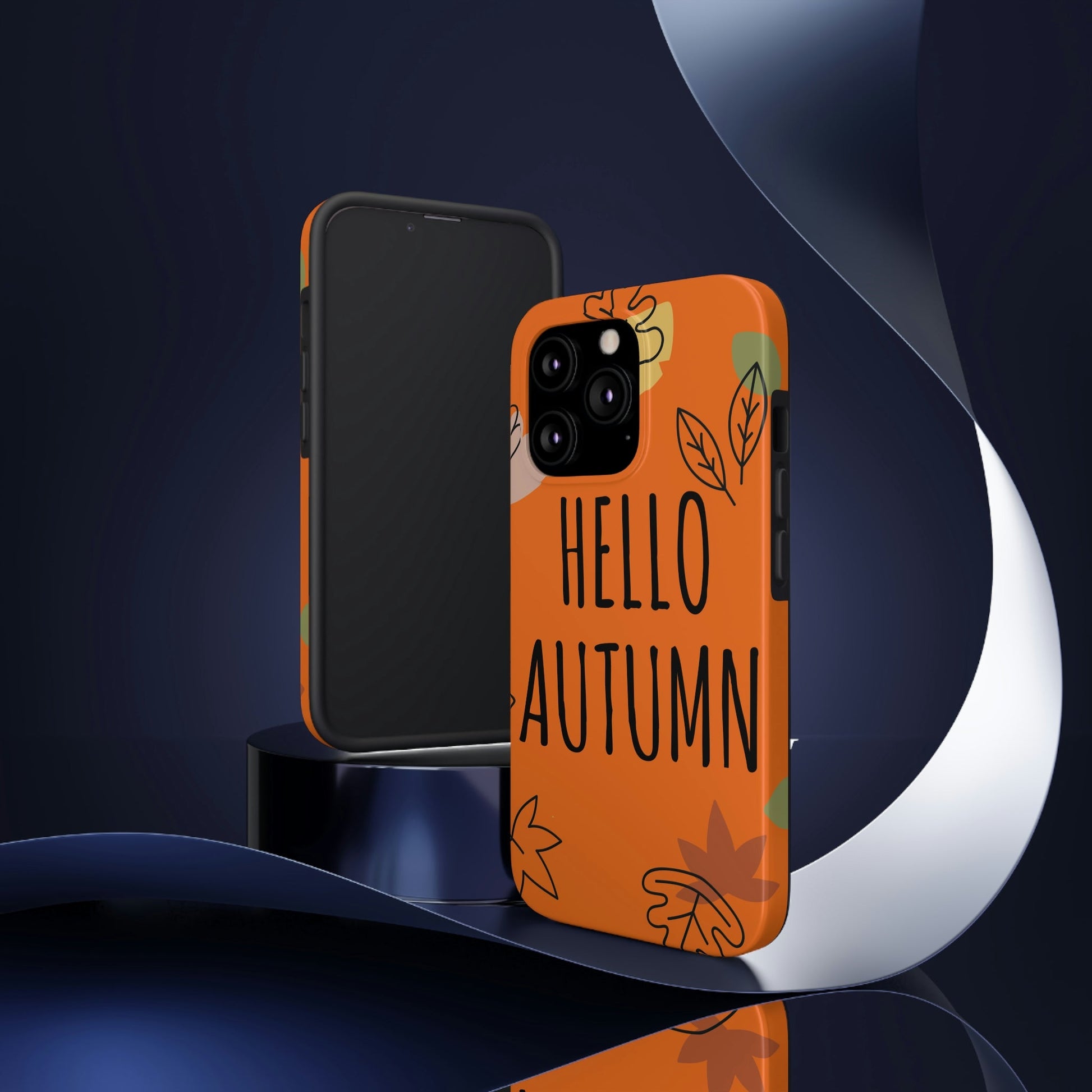 Hello Autumn Minimal Natural Graphic Tough Phone Cases Case-Mate Ichaku [Perfect Gifts Selection]