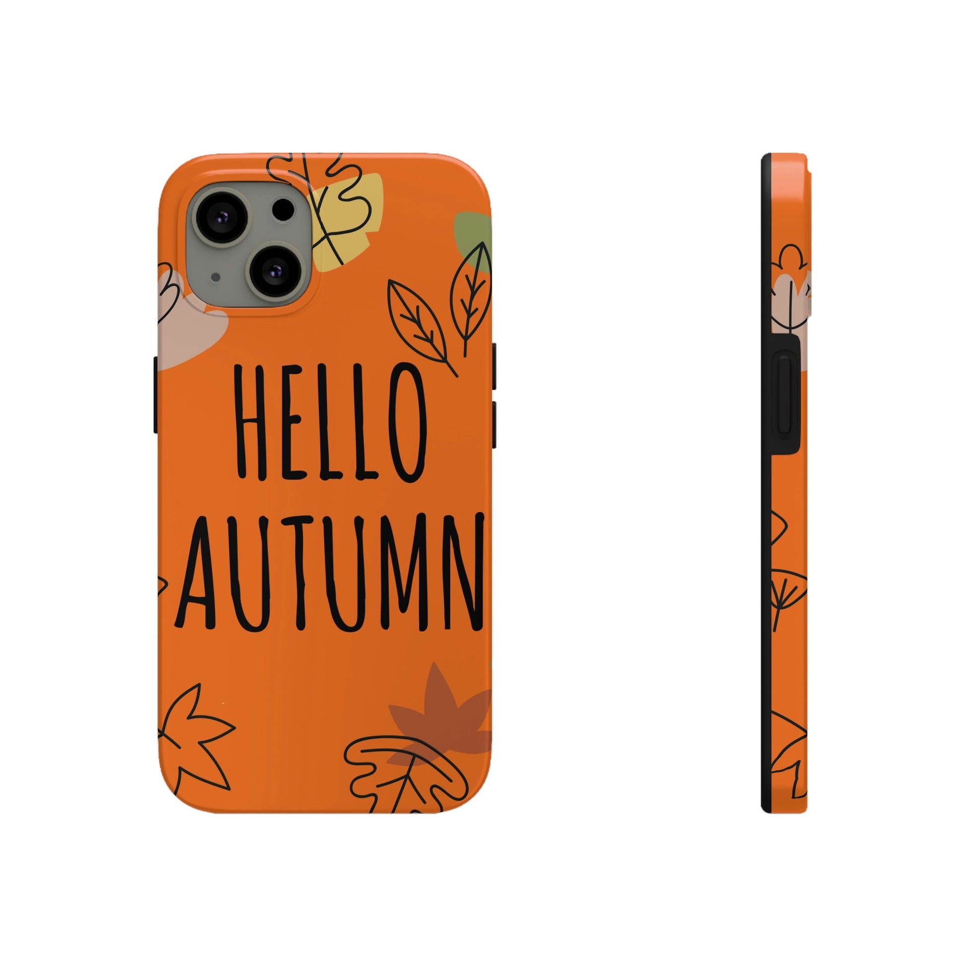 Hello Autumn Minimal Natural Graphic Tough Phone Cases Case-Mate Ichaku [Perfect Gifts Selection]