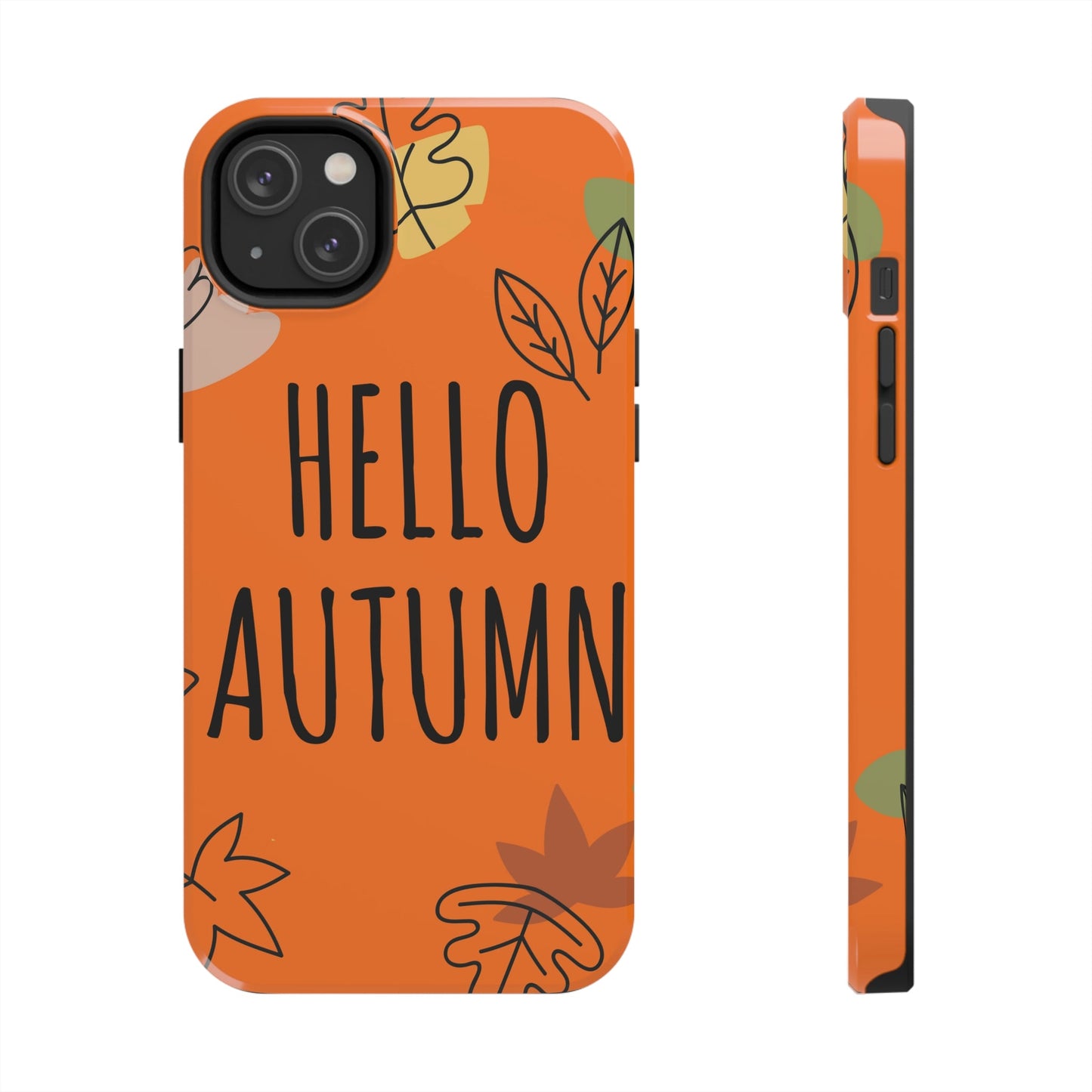 Hello Autumn Minimal Natural Graphic Tough Phone Cases Case-Mate Ichaku [Perfect Gifts Selection]