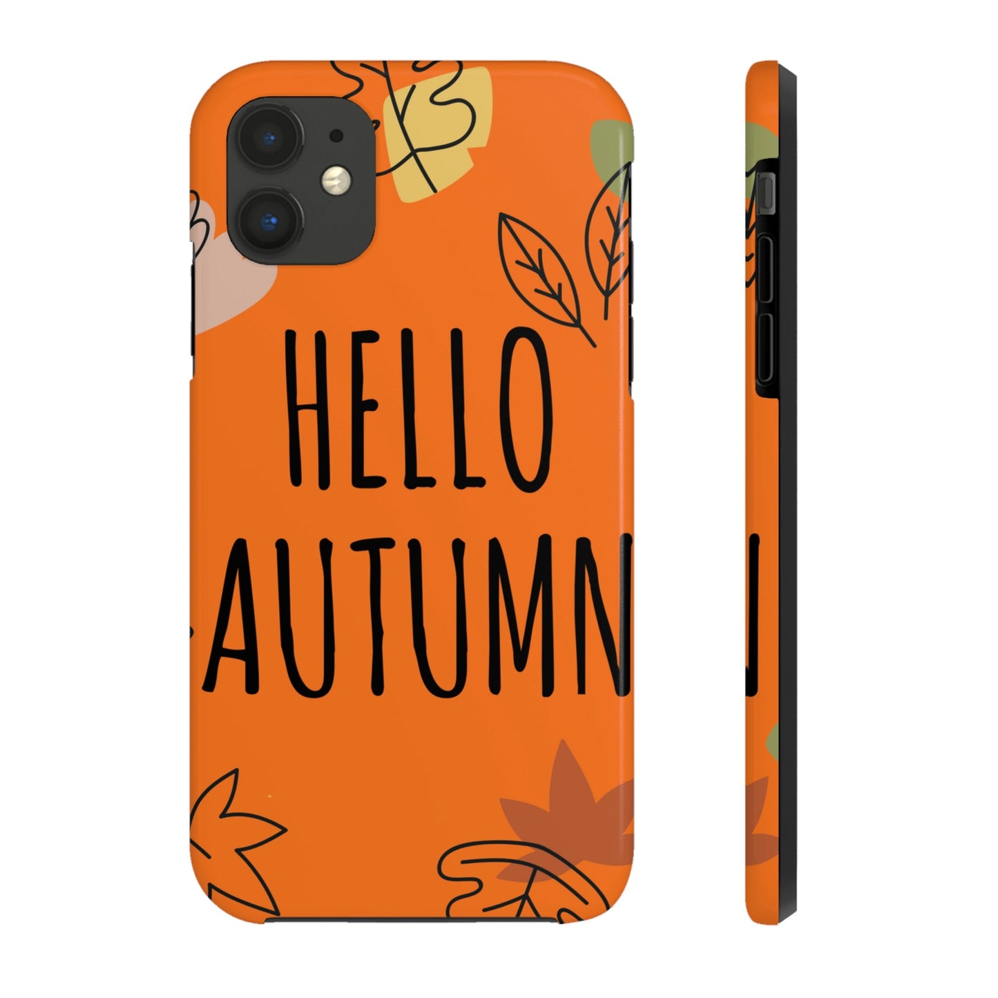 Hello Autumn Minimal Natural Graphic Tough Phone Cases Case-Mate Ichaku [Perfect Gifts Selection]