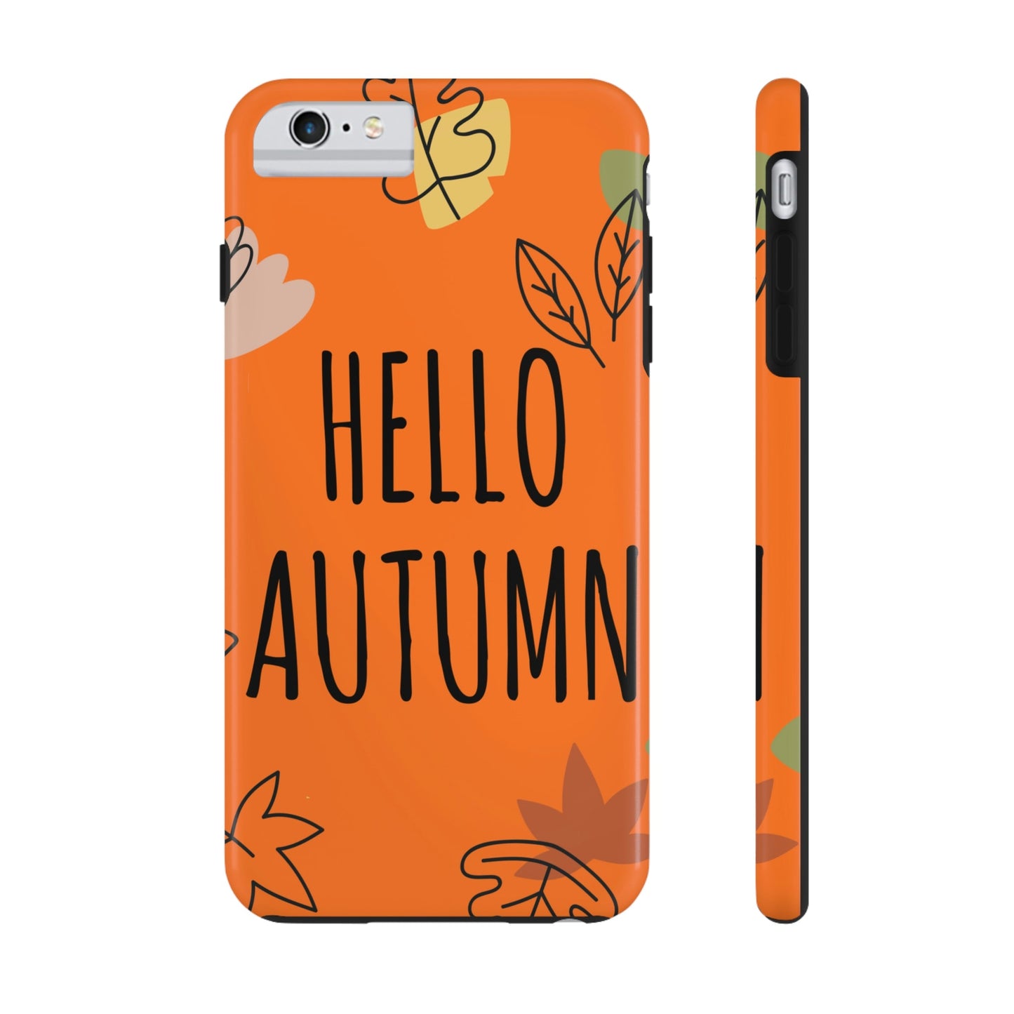 Hello Autumn Minimal Natural Graphic Tough Phone Cases Case-Mate Ichaku [Perfect Gifts Selection]