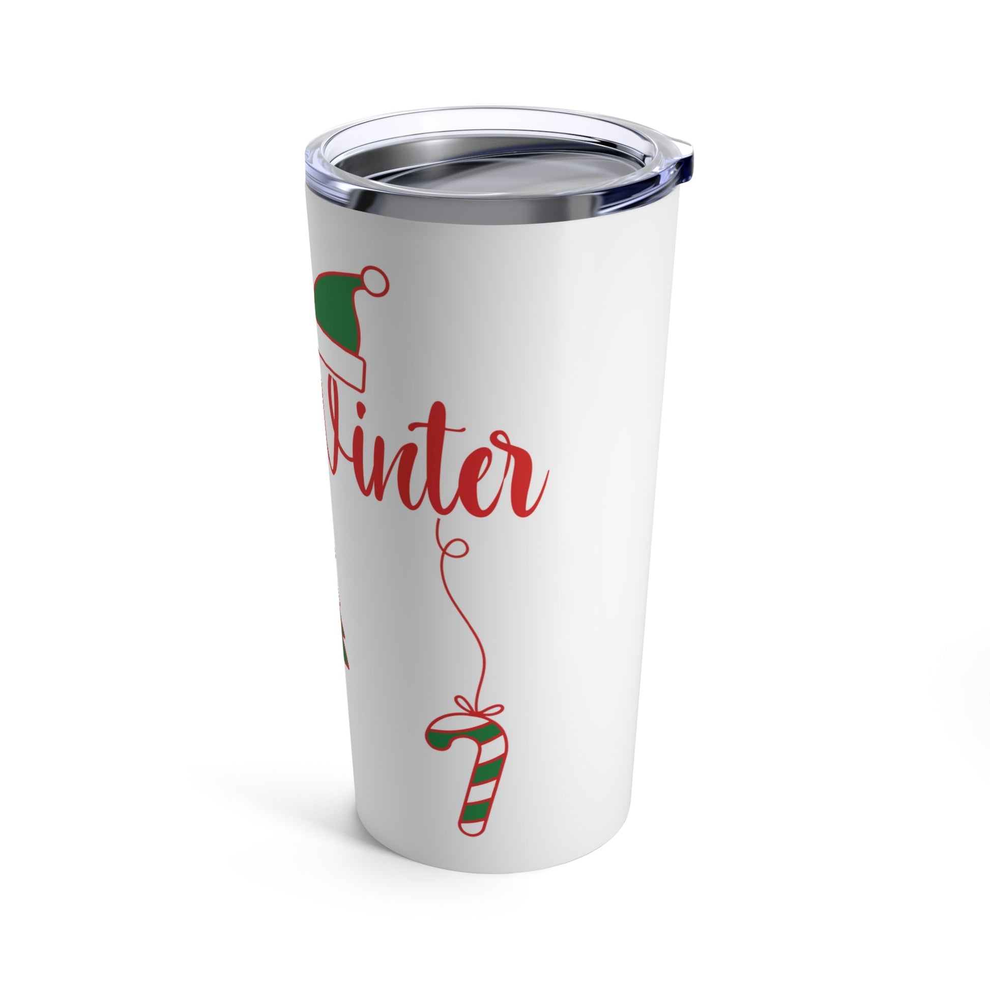Hello Winter! Christmas Stainless Steel Hot or Cold Vacuum Tumbler 20oz Ichaku [Perfect Gifts Selection]