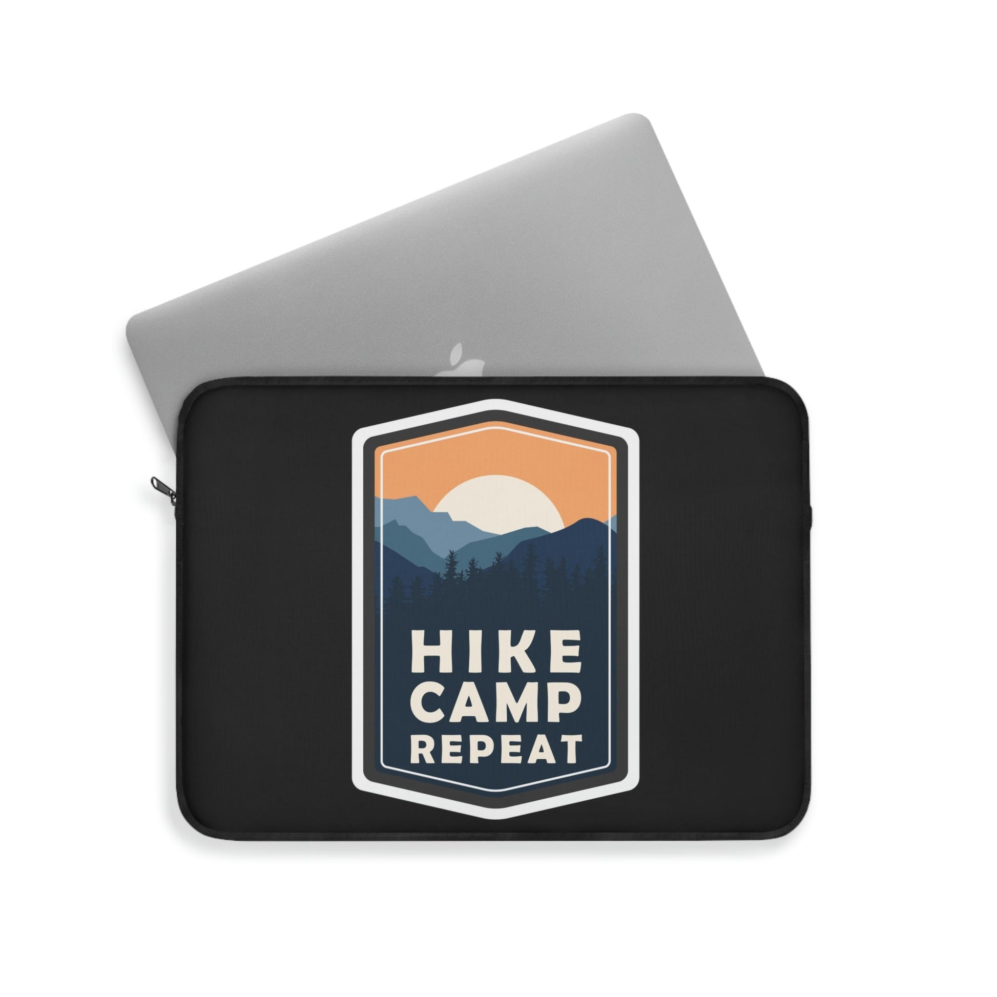 Hike Camp Repeat Hiking Lovers Graphic Laptop Sleeve Ichaku [Perfect Gifts Selection]