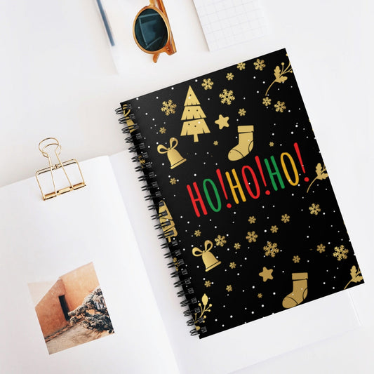 Ho Ho Ho Magic Christmas Gift Happy New Year Spiral Notebook - Ruled Line Ichaku [Perfect Gifts Selection]