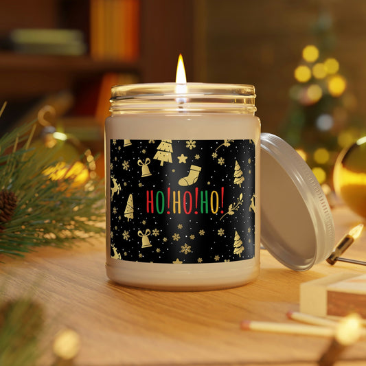 Ho Ho Ho Magic Christmas Gift Scented Candle, Up to 60h, Soy Wax, 9oz Ichaku [Perfect Gifts Selection]