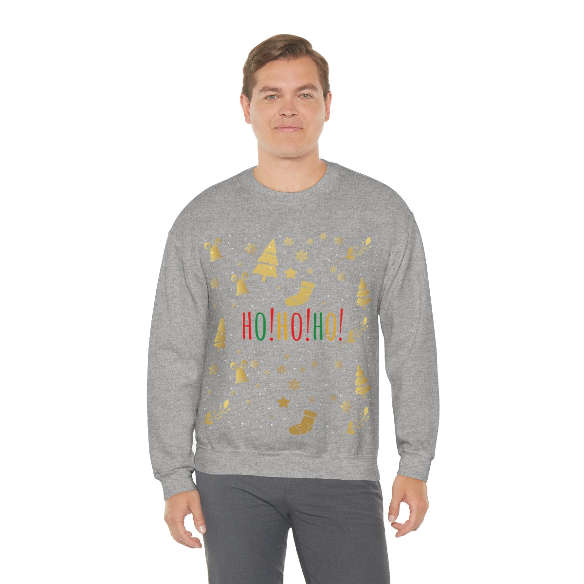 Ho Ho Ho Magic Christmas Gift Unisex Heavy Blend™ Crewneck Sweatshirt Ichaku [Perfect Gifts Selection]