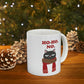 Ho Ho Ho Merry Christmas Cat Lovers Funny Slogan Ceramic Mug 11oz Ichaku [Perfect Gifts Selection]