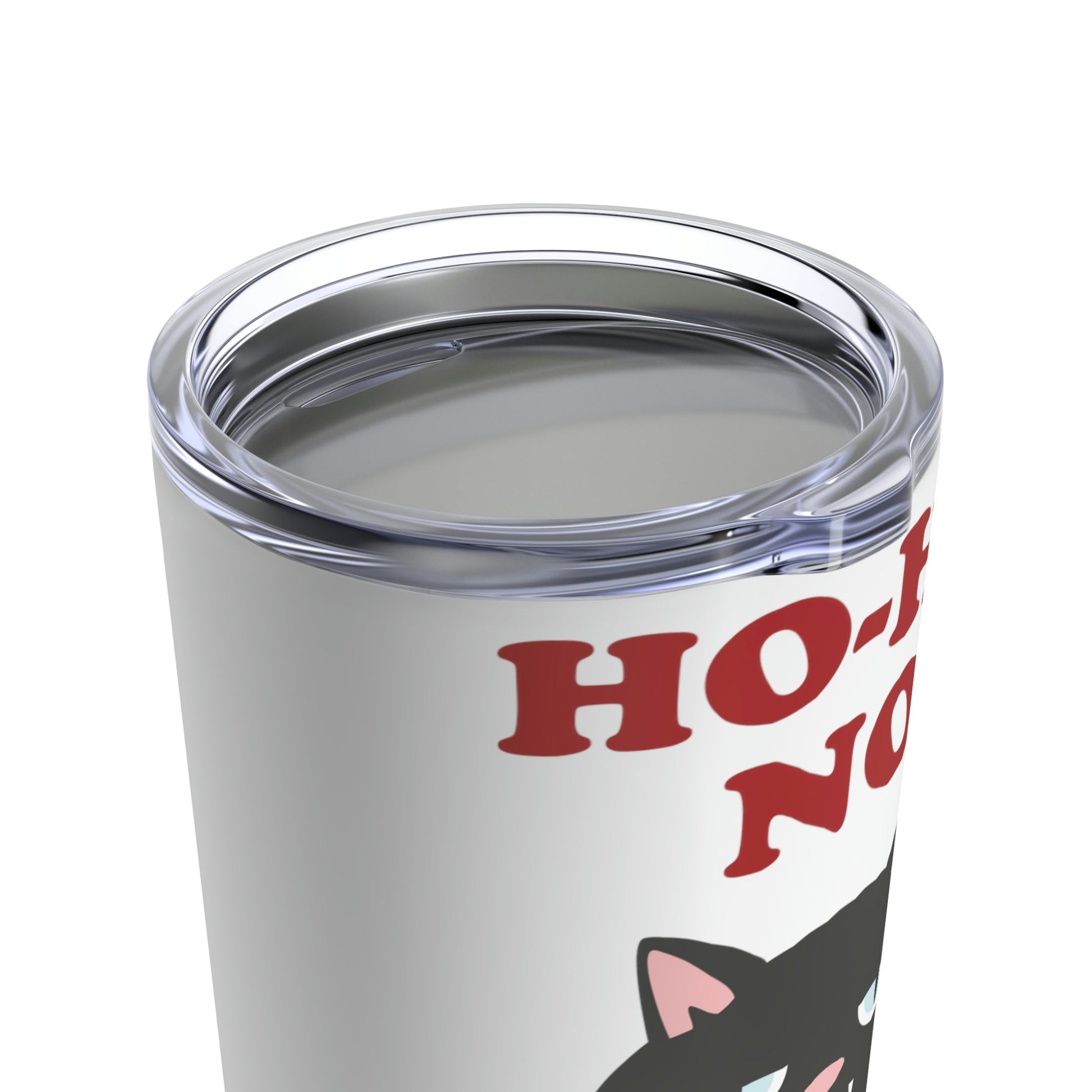 Ho Ho Ho Merry Christmas Cat Lovers Funny Slogan Stainless Steel Hot or Cold Vacuum Tumbler 20oz Ichaku [Perfect Gifts Selection]