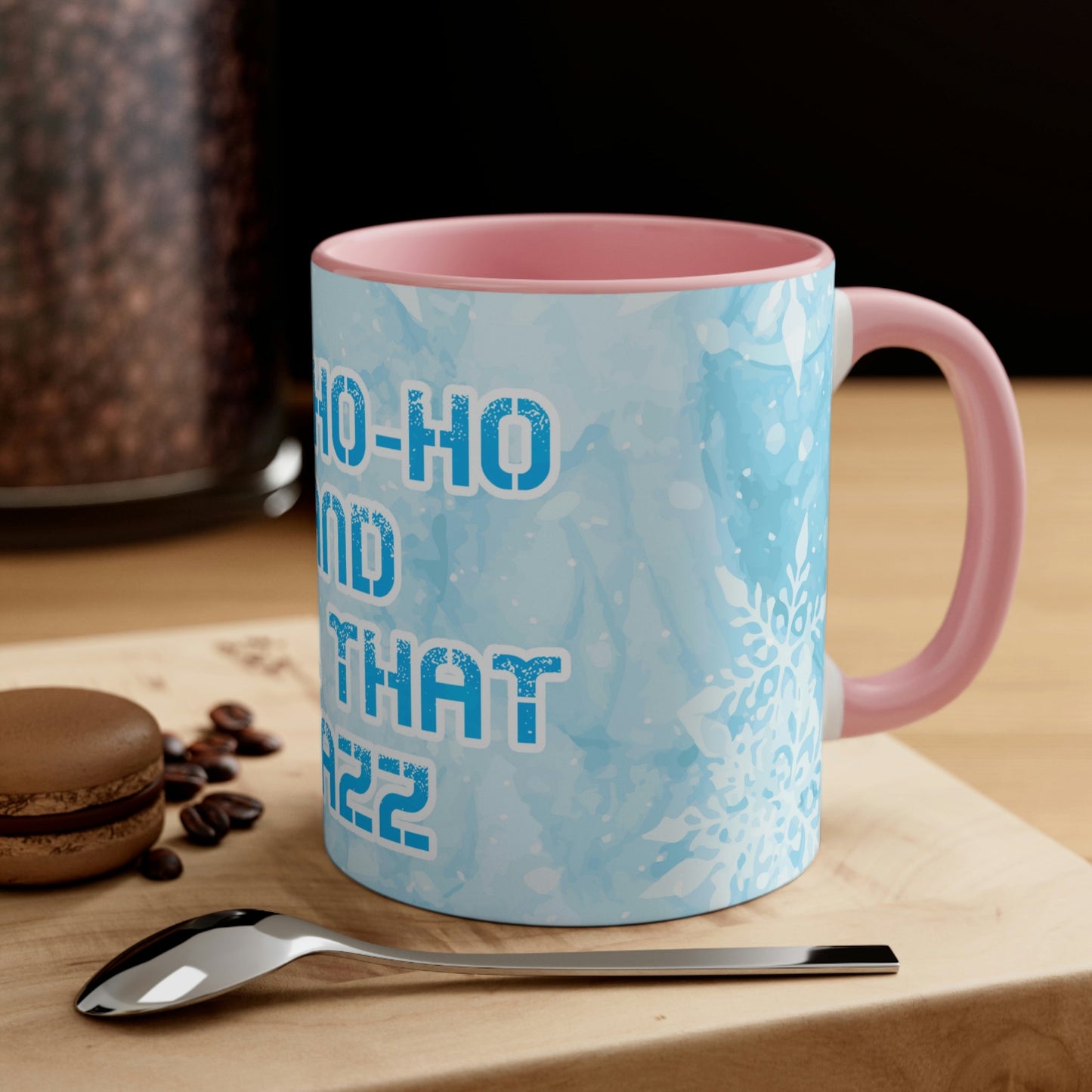 Ho Ho Ho Time And All That Jazz Snowflake Motivation Slogan Classic Accent Coffee Mug 11oz Ichaku [Perfect Gifts Selection]