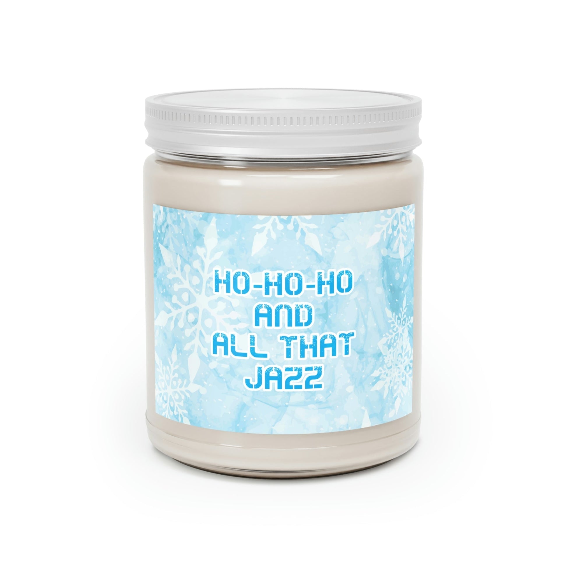 Ho Ho Ho Time And All That Jazz Snowflake Motivation Slogan Scented Candle Up to 60hSoy Wax 9oz Ichaku [Perfect Gifts Selection]