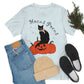 Hocus Pocus Halloween Black Cat Watching Unisex Jersey Short Sleeve T-Shirt Ichaku [Perfect Gifts Selection]