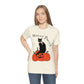 Hocus Pocus Halloween Black Cat Watching Unisex Jersey Short Sleeve T-Shirt Ichaku [Perfect Gifts Selection]