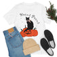 Hocus Pocus Halloween Black Cat Watching Unisex Jersey Short Sleeve T-Shirt Ichaku [Perfect Gifts Selection]