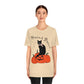 Hocus Pocus Halloween Black Cat Watching Unisex Jersey Short Sleeve T-Shirt Ichaku [Perfect Gifts Selection]