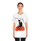 Hocus Pocus Halloween Black Cat Watching Unisex Jersey Short Sleeve T-Shirt Ichaku [Perfect Gifts Selection]