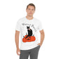 Hocus Pocus Halloween Black Cat Watching Unisex Jersey Short Sleeve T-Shirt Ichaku [Perfect Gifts Selection]