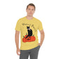 Hocus Pocus Halloween Black Cat Watching Unisex Jersey Short Sleeve T-Shirt Ichaku [Perfect Gifts Selection]