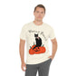 Hocus Pocus Halloween Black Cat Watching Unisex Jersey Short Sleeve T-Shirt Ichaku [Perfect Gifts Selection]