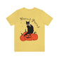 Hocus Pocus Halloween Black Cat Watching Unisex Jersey Short Sleeve T-Shirt Ichaku [Perfect Gifts Selection]