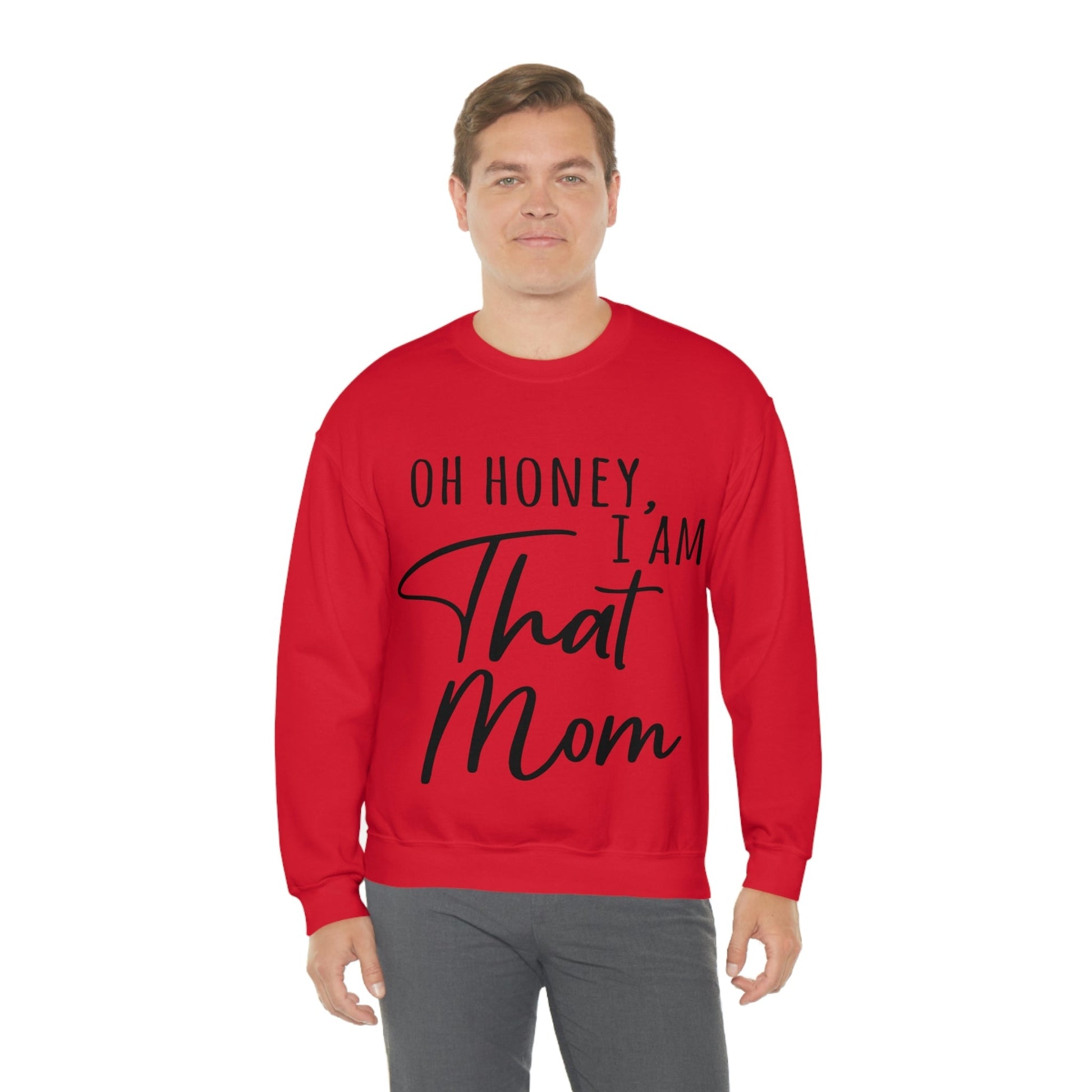 Honey I am That Mom International Mothers Day Unisex Heavy Blend™ Crewneck Sweatshirt Ichaku [Perfect Gifts Selection]