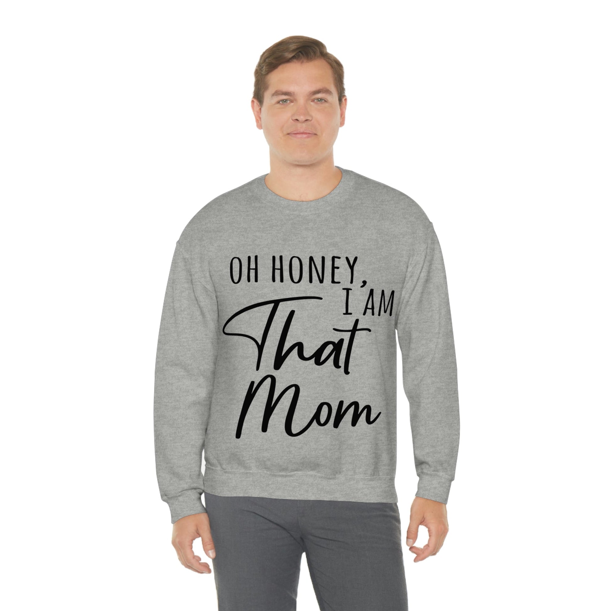 Honey I am That Mom International Mothers Day Unisex Heavy Blend™ Crewneck Sweatshirt Ichaku [Perfect Gifts Selection]