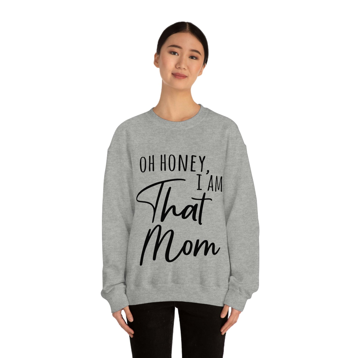 Honey I am That Mom International Mothers Day Unisex Heavy Blend™ Crewneck Sweatshirt Ichaku [Perfect Gifts Selection]