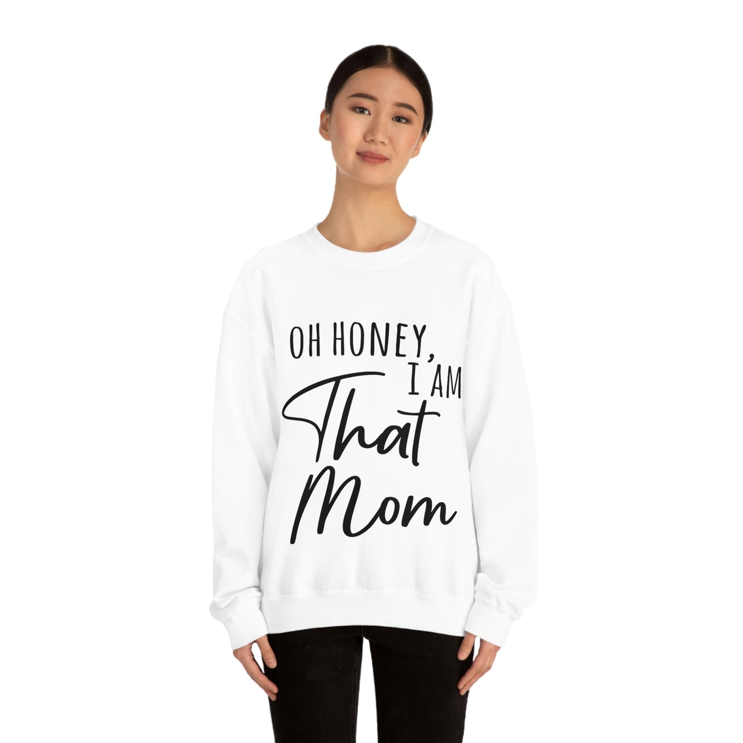 Honey I am That Mom International Mothers Day Unisex Heavy Blend™ Crewneck Sweatshirt Ichaku [Perfect Gifts Selection]