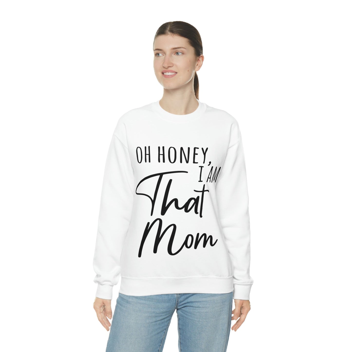 Honey I am That Mom International Mothers Day Unisex Heavy Blend™ Crewneck Sweatshirt Ichaku [Perfect Gifts Selection]