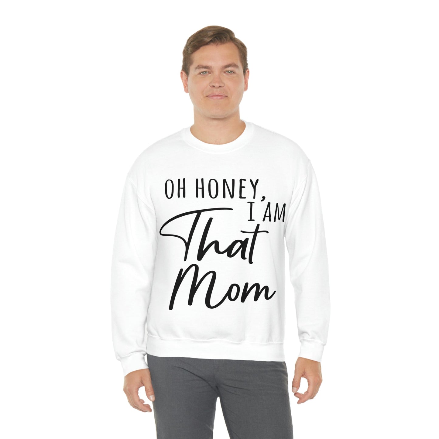 Honey I am That Mom International Mothers Day Unisex Heavy Blend™ Crewneck Sweatshirt Ichaku [Perfect Gifts Selection]