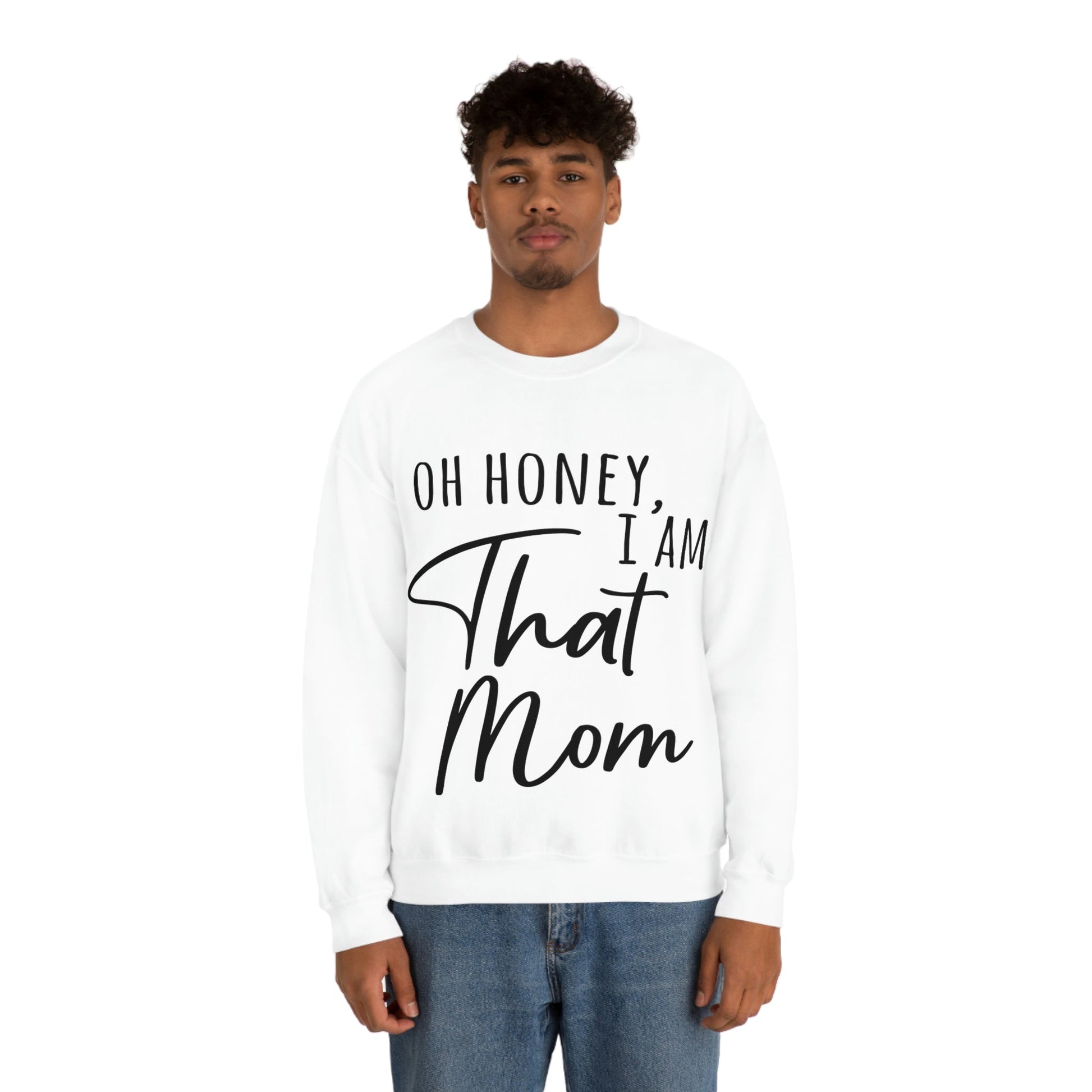 Honey I am That Mom International Mothers Day Unisex Heavy Blend™ Crewneck Sweatshirt Ichaku [Perfect Gifts Selection]