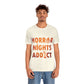 Horror Addiction Halloween Scary Pumpkin Unisex Jersey Short Sleeve T-Shirt Ichaku [Perfect Gifts Selection]