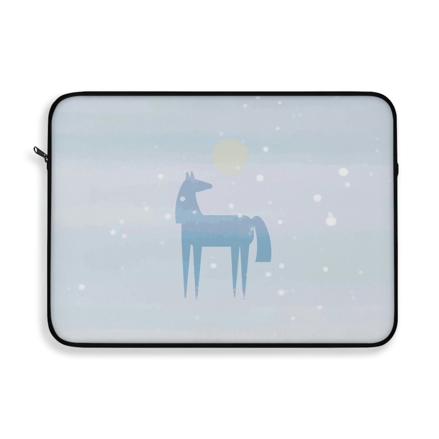 Horse Under the Snow Winter Landscape Art Laptop Sleeve Ichaku [Perfect Gifts Selection]