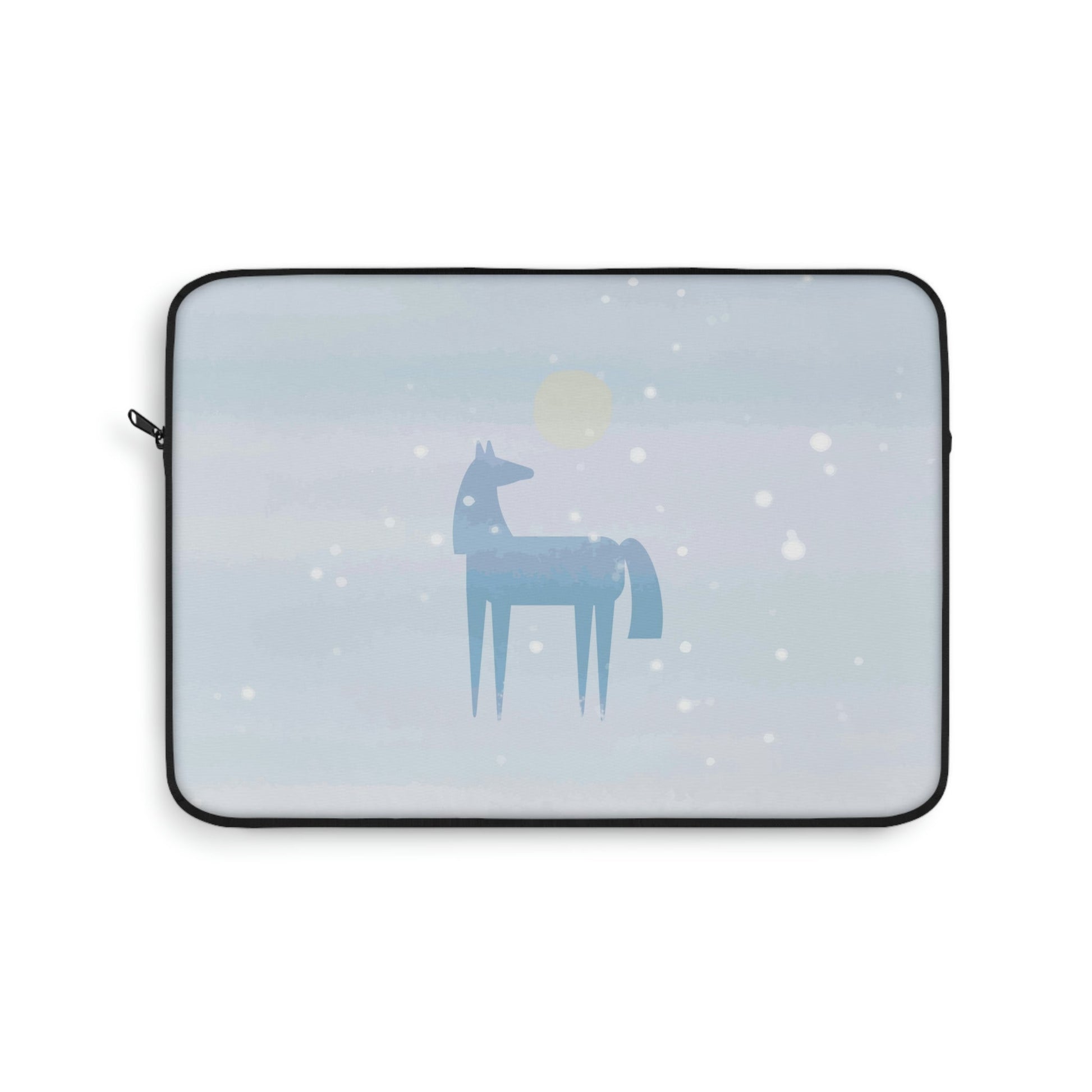 Horse Under the Snow Winter Landscape Art Laptop Sleeve Ichaku [Perfect Gifts Selection]