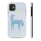 Horse Under the Snow Winter Landscape Art Tough Phone Cases Case-Mate Ichaku [Perfect Gifts Selection]