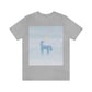 Horse Under the Snow Winter Landscape Unisex Jersey Short Sleeve T-Shirt Ichaku [Perfect Gifts Selection]