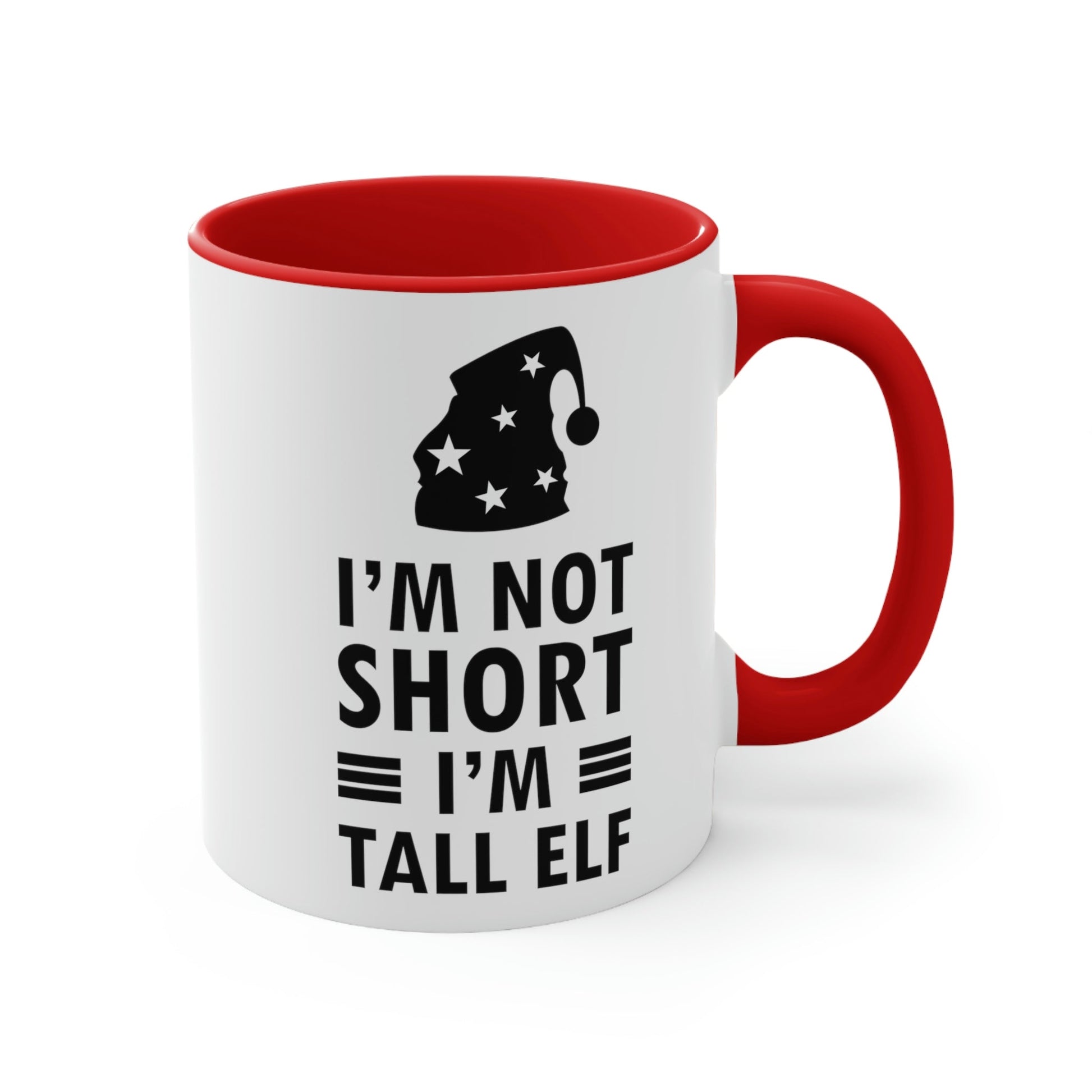 I Am Not Short I Am Tall Elf Self Love Funny Quotes Christmas Classic Accent Coffee Mug 11oz Ichaku [Perfect Gifts Selection]