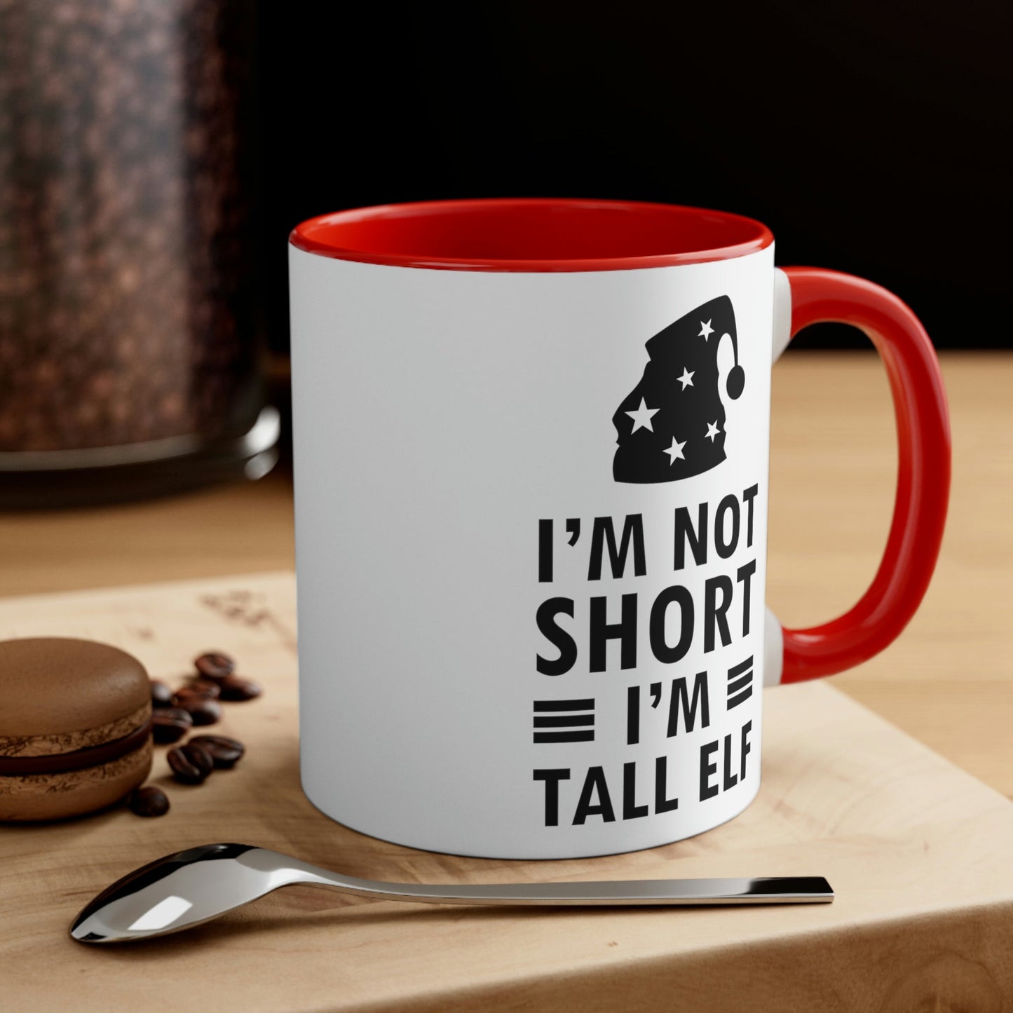I Am Not Short I Am Tall Elf Self Love Funny Quotes Christmas Classic Accent Coffee Mug 11oz Ichaku [Perfect Gifts Selection]