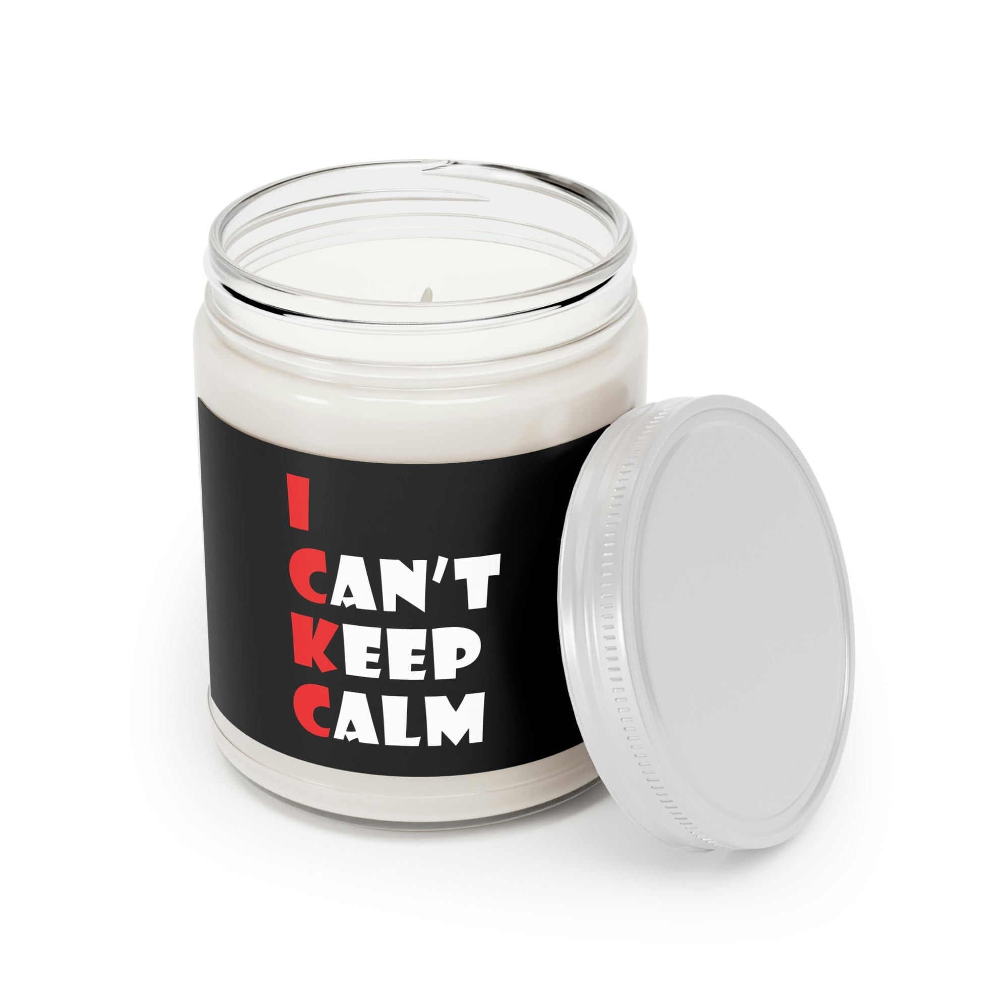 I Can`t Keep Calm Funny Anti Stress Scented Candle, Up to 60h, Soy Wax, 9oz Ichaku [Perfect Gifts Selection]