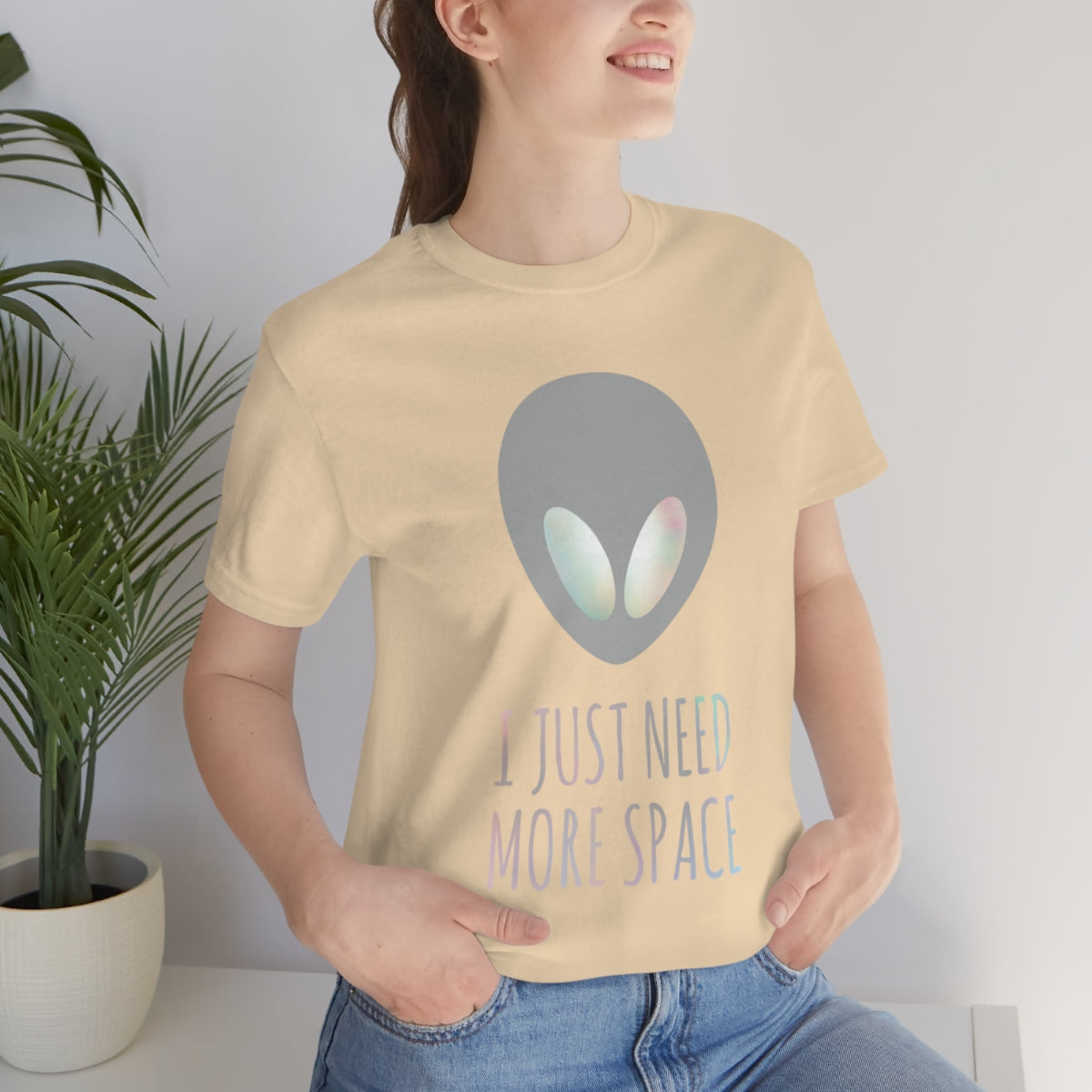 I Just Need More Space Aliens UFO Funny Quotes TV Series Unisex Jersey Short Sleeve T-Shirt Ichaku [Perfect Gifts Selection]